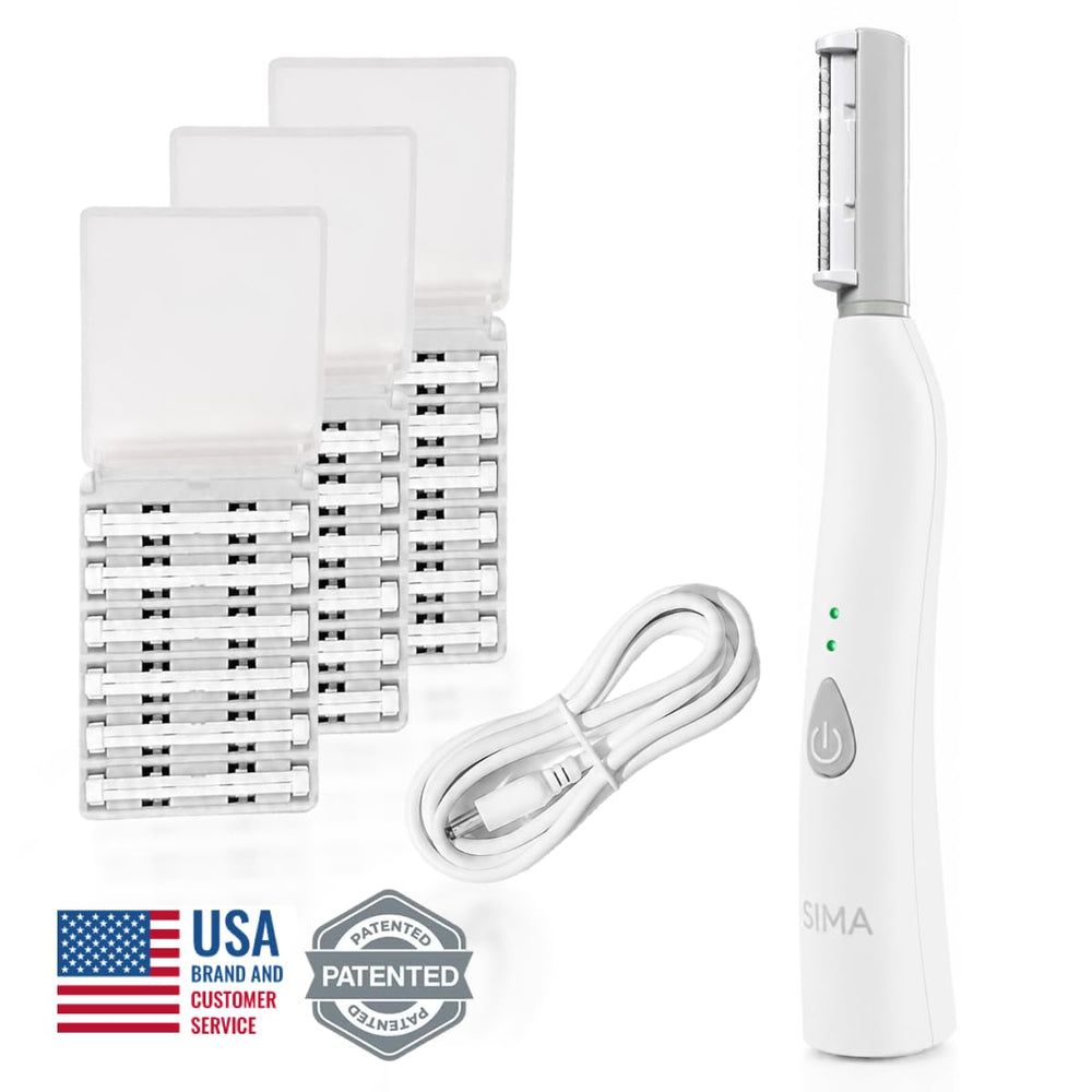 SPA SCIENCES SIMA blade close-up highlighting sharpness and hygiene benefit precise exfoliation