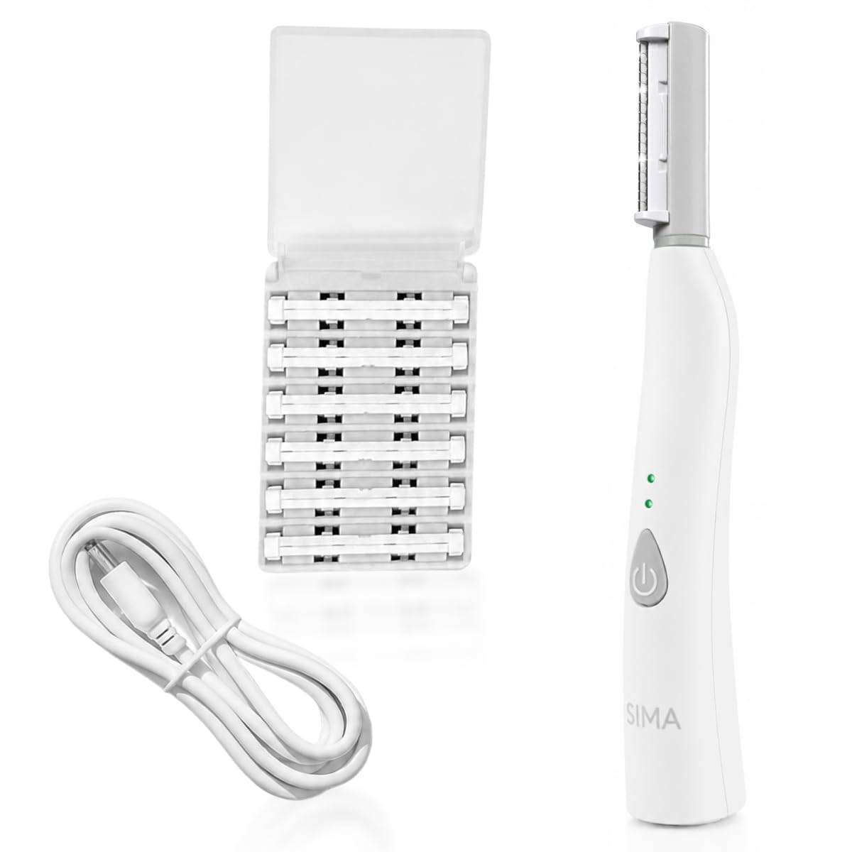 SPA SCIENCES SIMA front view showing sleek design and quick exfoliation benefit