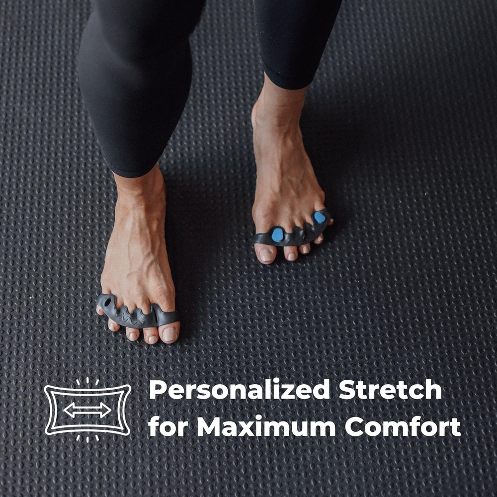 Spacer Mobility spacer worn on foot at rest demonstrating relaxed alignment