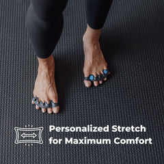 Spacer Mobility spacer worn on foot at rest demonstrating relaxed alignment