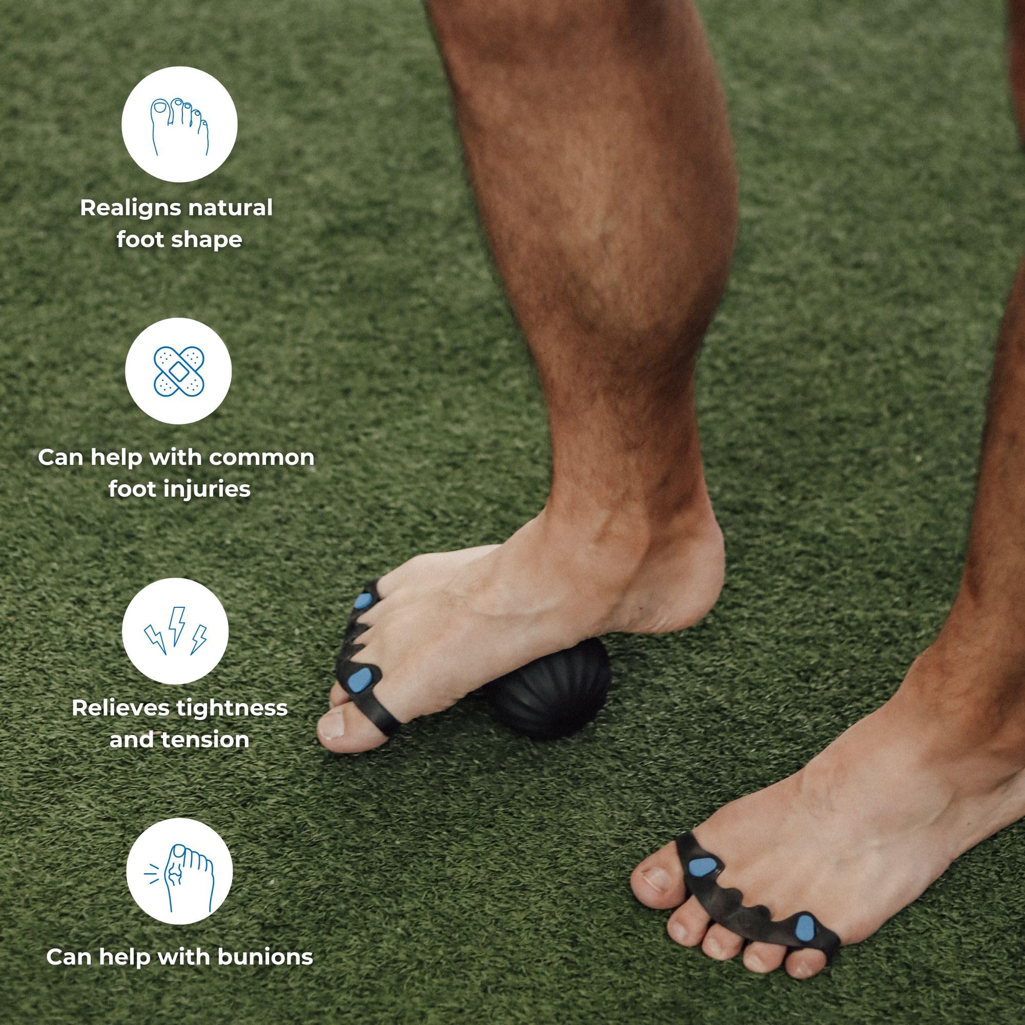Spacer Mobility spacer beside foot band illustrating combined mobility tools