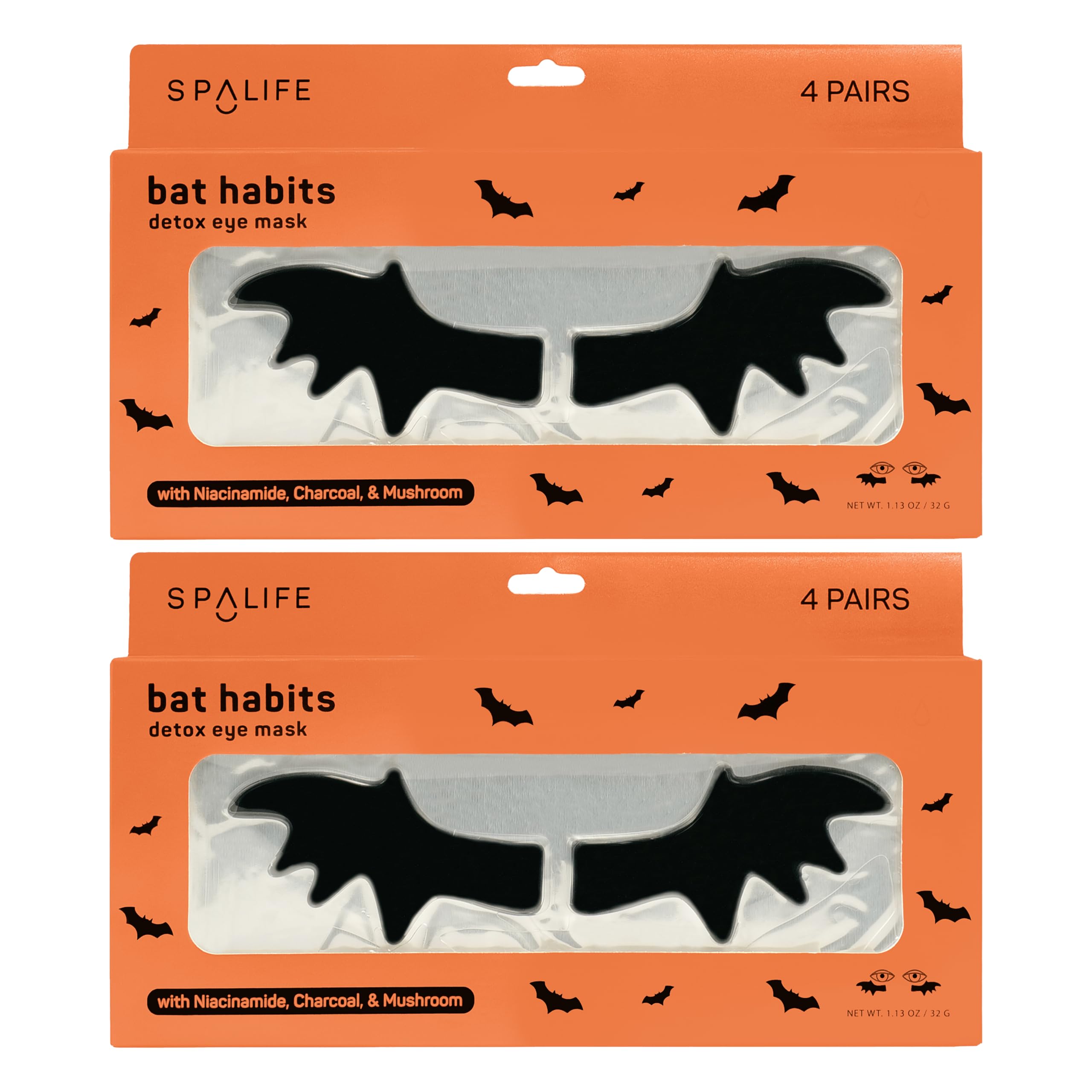 SpaLife front packaging showing bat-wing hydrogel design and festive branding