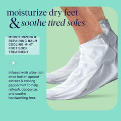 SpaLife gloves worn on hands demonstrating easy application and comfort after work