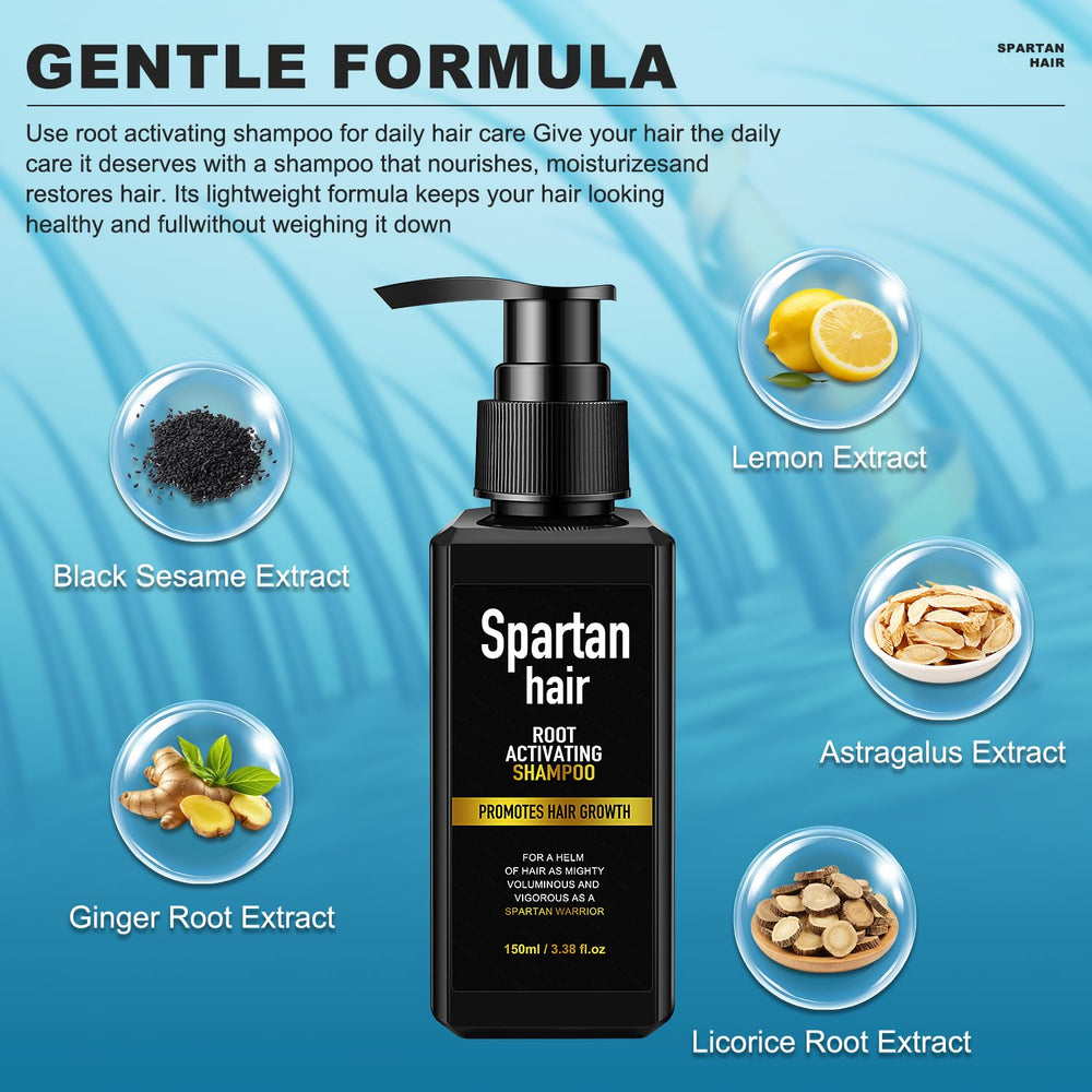 SPARTAN HAIR rich lather texture close-up for effective cleansing