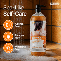 SpaScriptions creamy lather in hand demonstrating rich hydrating foam