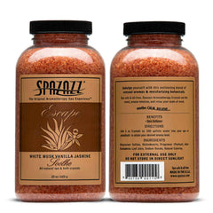 Spazazz crystal close-up texture that shows mineral purity and easy-dissolve benefit