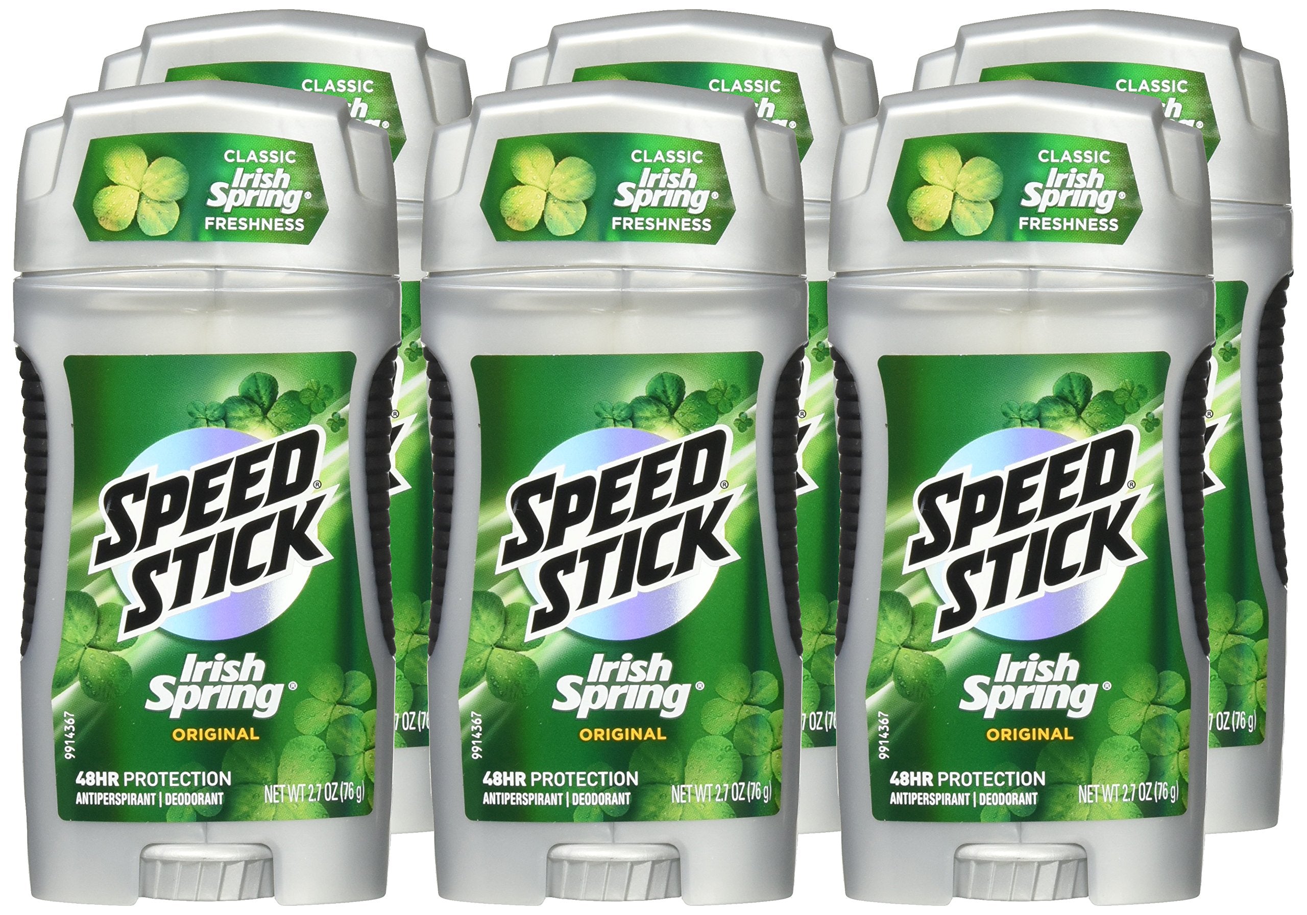 Speed Stick Irish Spring in-use application underarm demonstrating quick protection