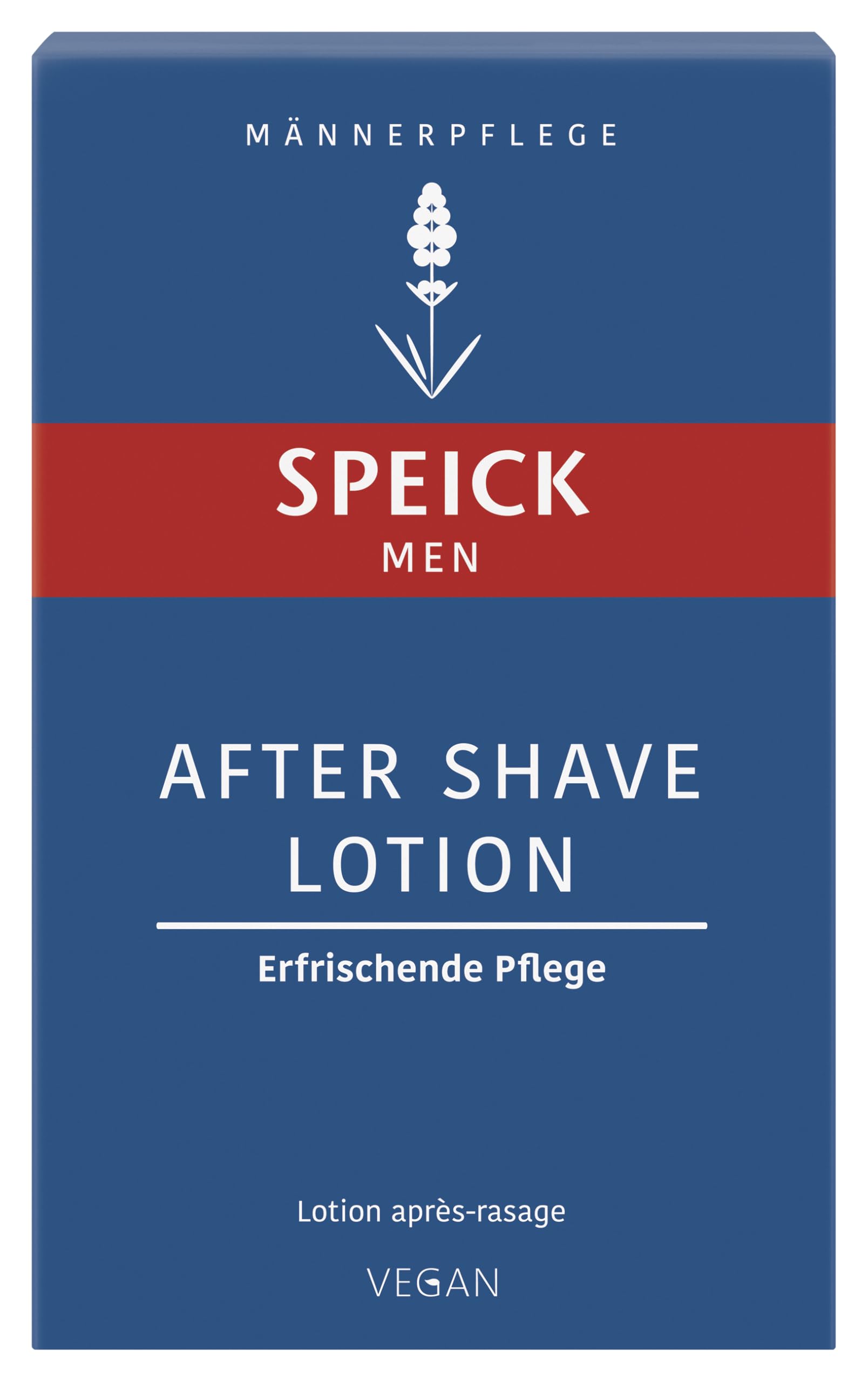Speick after shave lotion texture close-up highlights lightweight, calming hydration