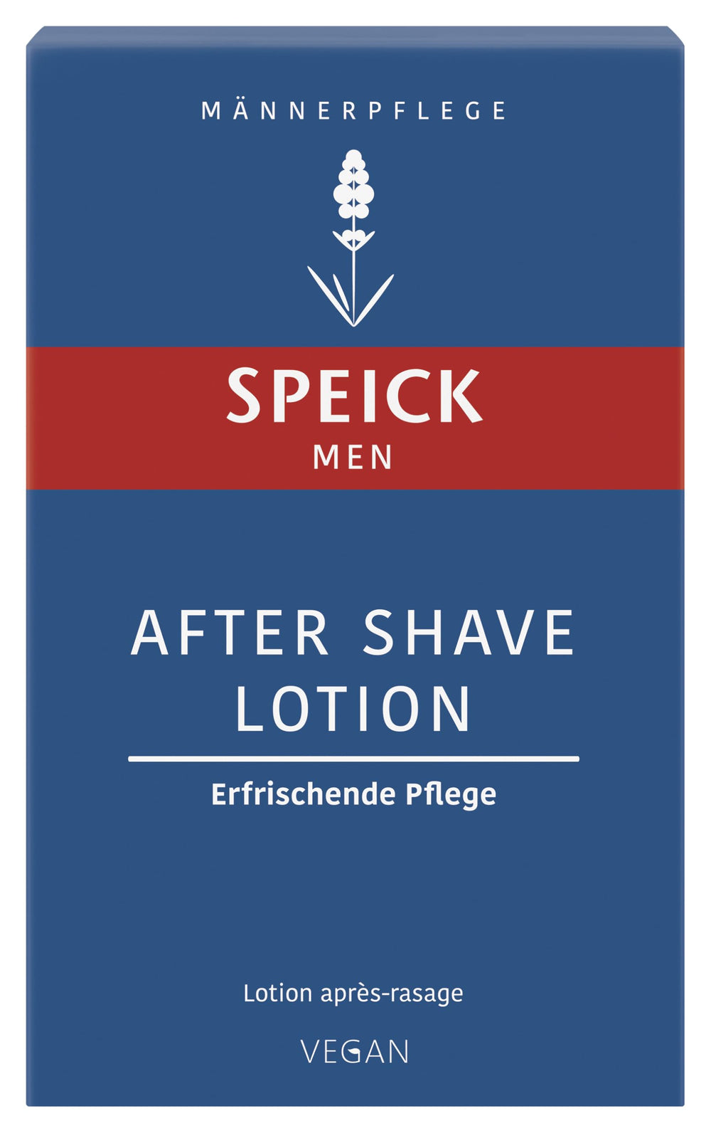Speick after shave lotion texture close-up highlights lightweight, calming hydration