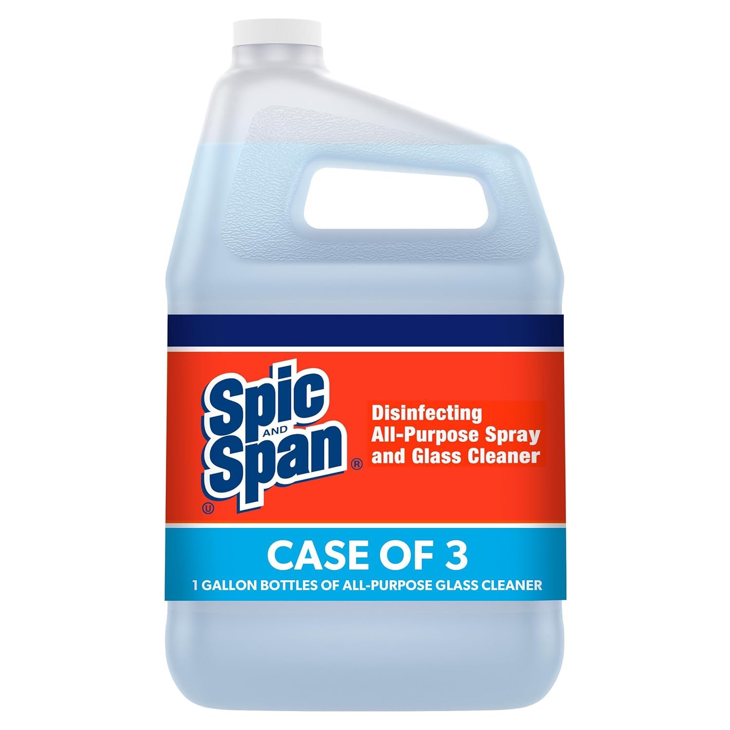 P&G PROFESSIONAL Spic and Span label close-up displaying instructions and claims