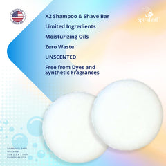 Spiraleaf close-up of bar texture highlighting moisturizing cocoa butter benefits