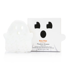 SPONGELLÉ front packaging showing ghost-shaped Boo Pals buffer and benefits