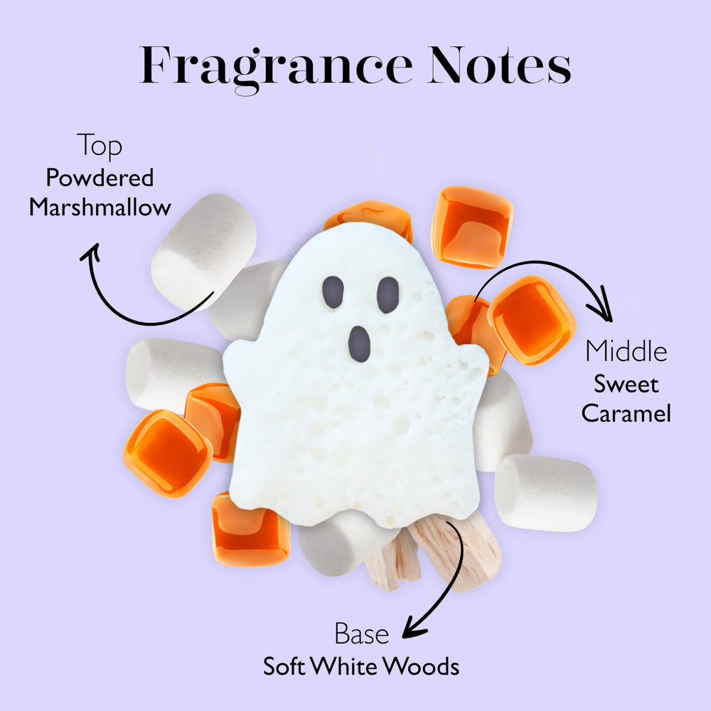 SPONGELLÉ ghost buffer held in hand showing compact travel-friendly benefit