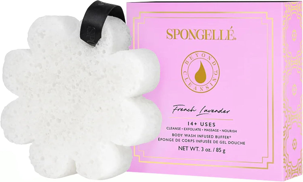 SPONGELLÉ sponge texture macro showing exfoliating surface for softer skin