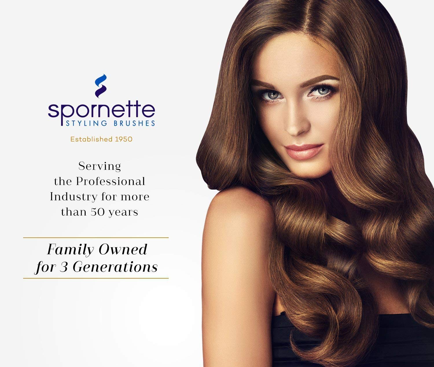 SPORNETTE gentle on wigs and extensions showing safe brushing and conditioning