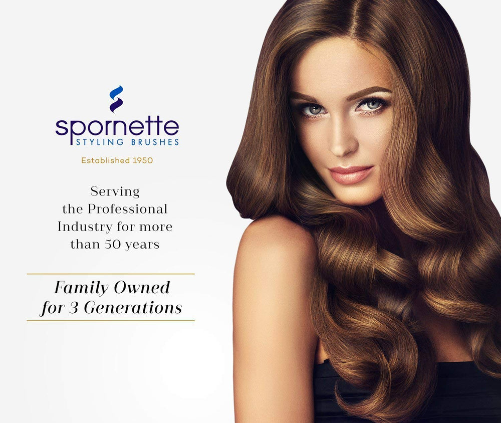 SPORNETTE gentle on wigs and extensions showing safe brushing and conditioning