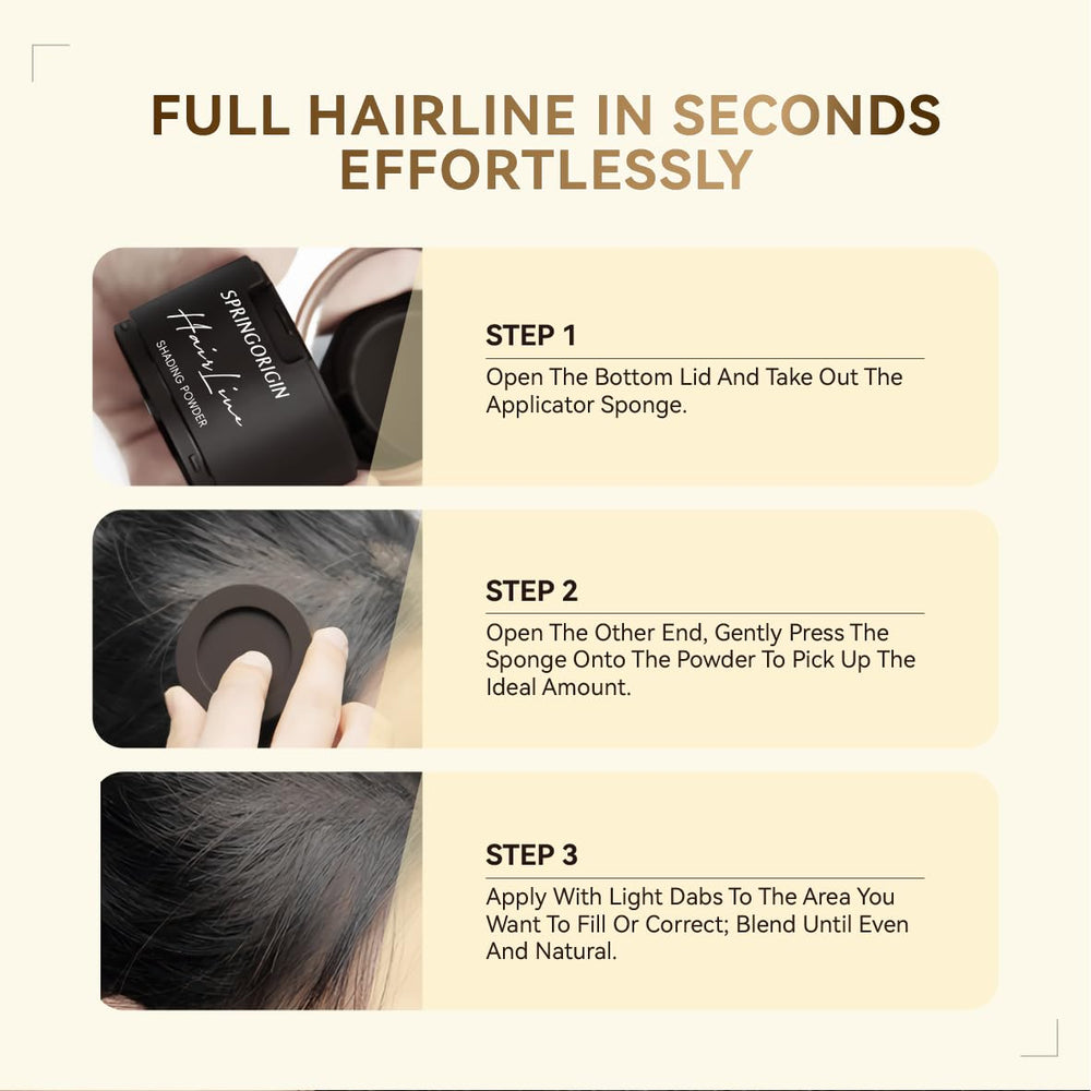 SpringOrigin label close-up listing ingredients and soothing scalp benefits