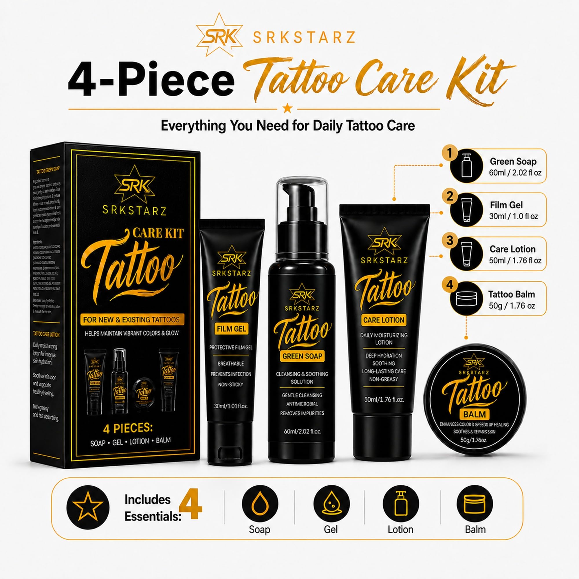SRKSTARZ Film Gel tube detail illustrating protective barrier for fresh ink
