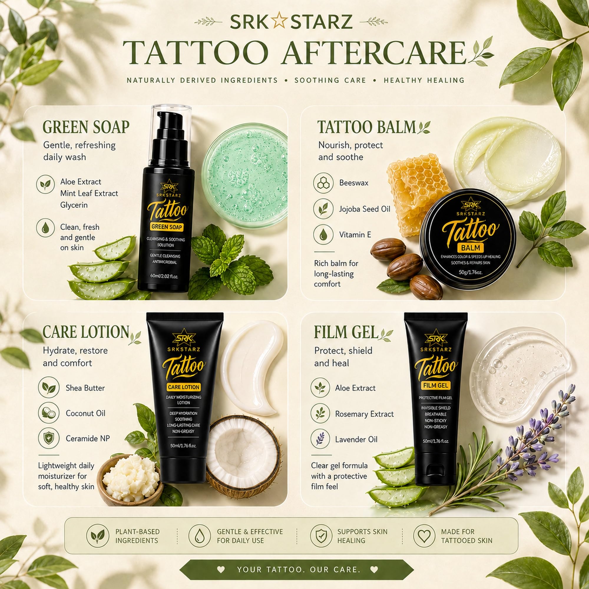 SRKSTARZ travel-ready kit placed in a bag for on-the-go care benefit