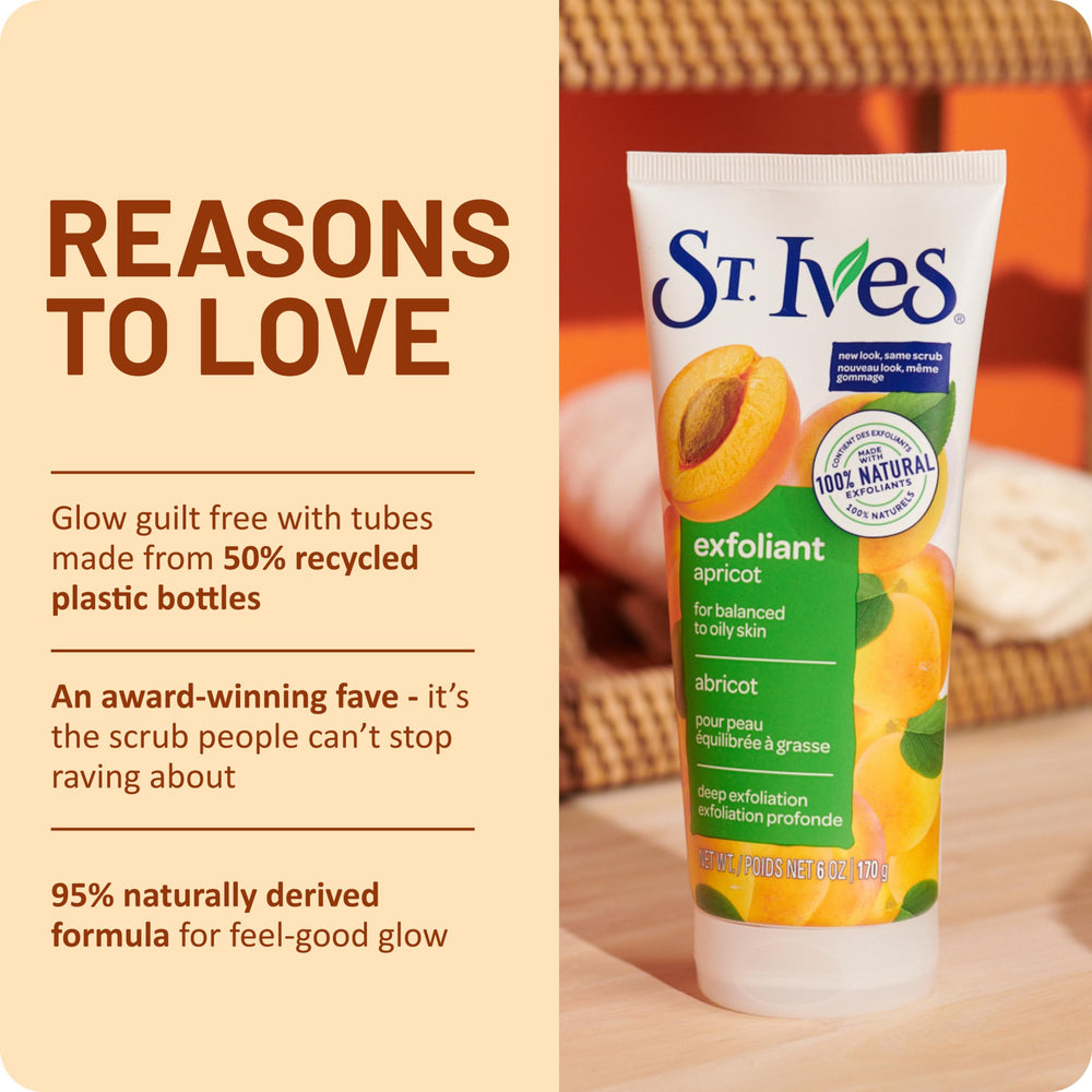 St. Ives back label close-up listing ingredients and usage details