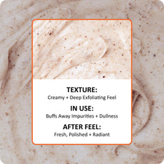 St. Ives close-up of natural granules highlighting gentle exfoliation
