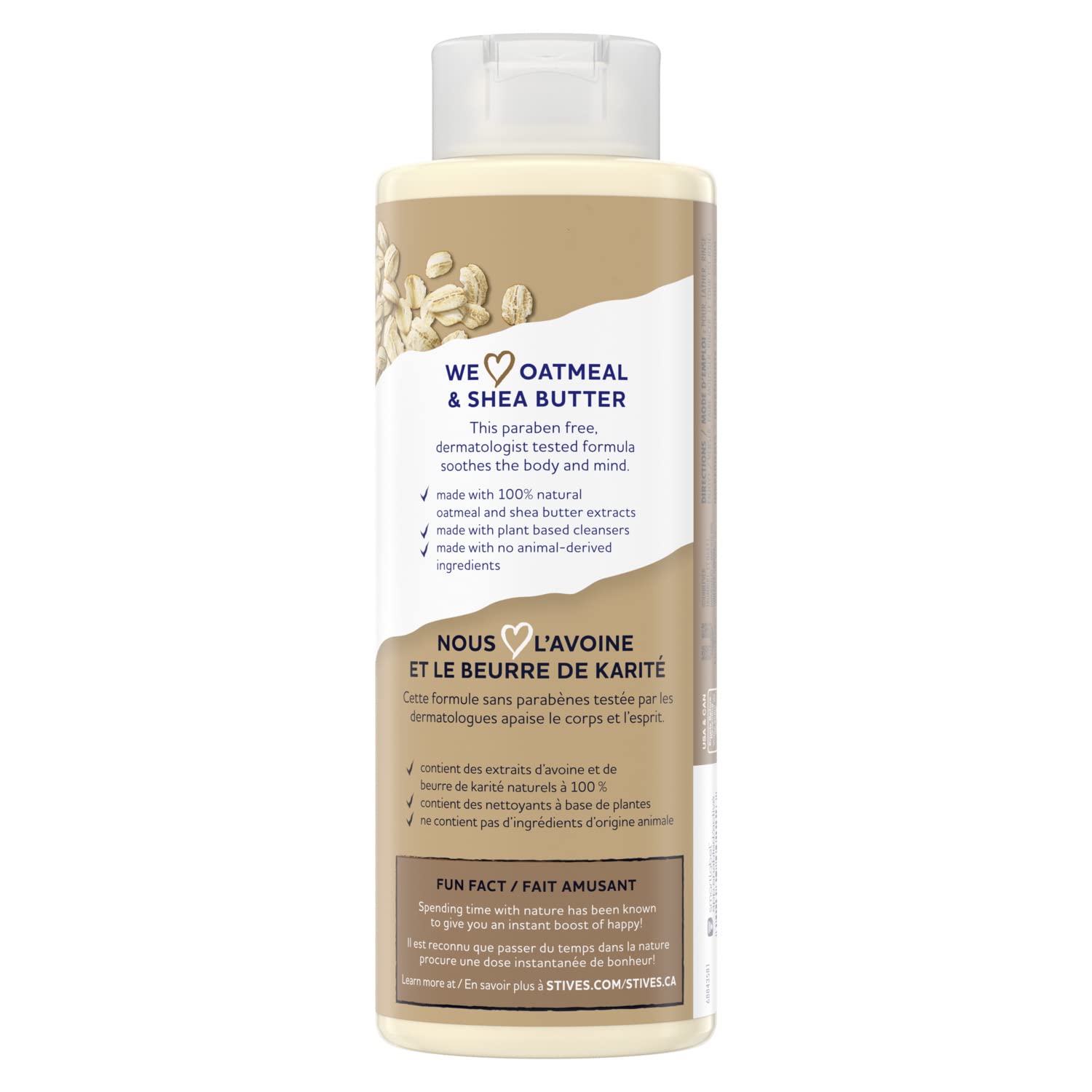 St. Ives back label with ingredients and benefits for informed ingredient choices