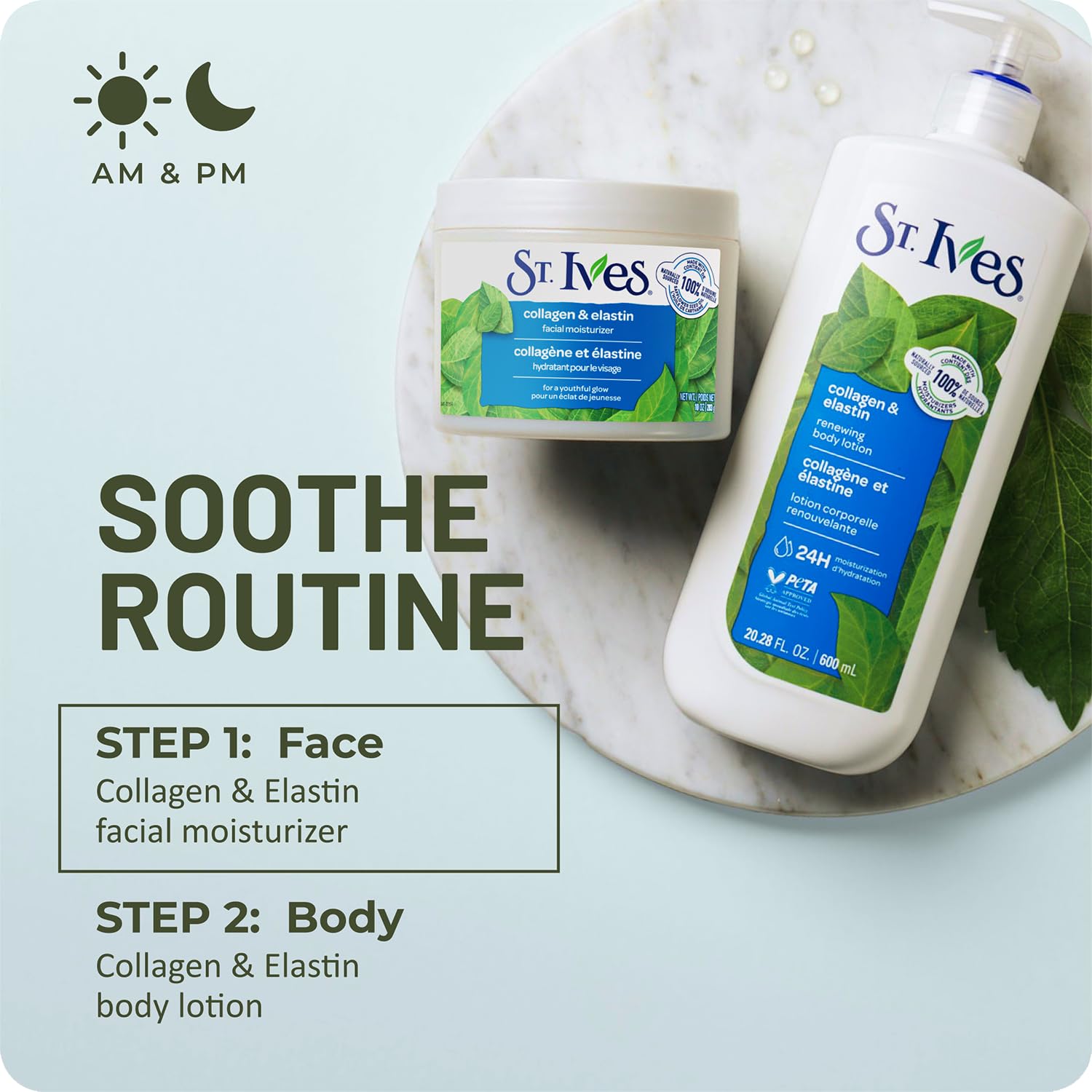St. Ives label close-up showing ingredients and non-comedogenic claim