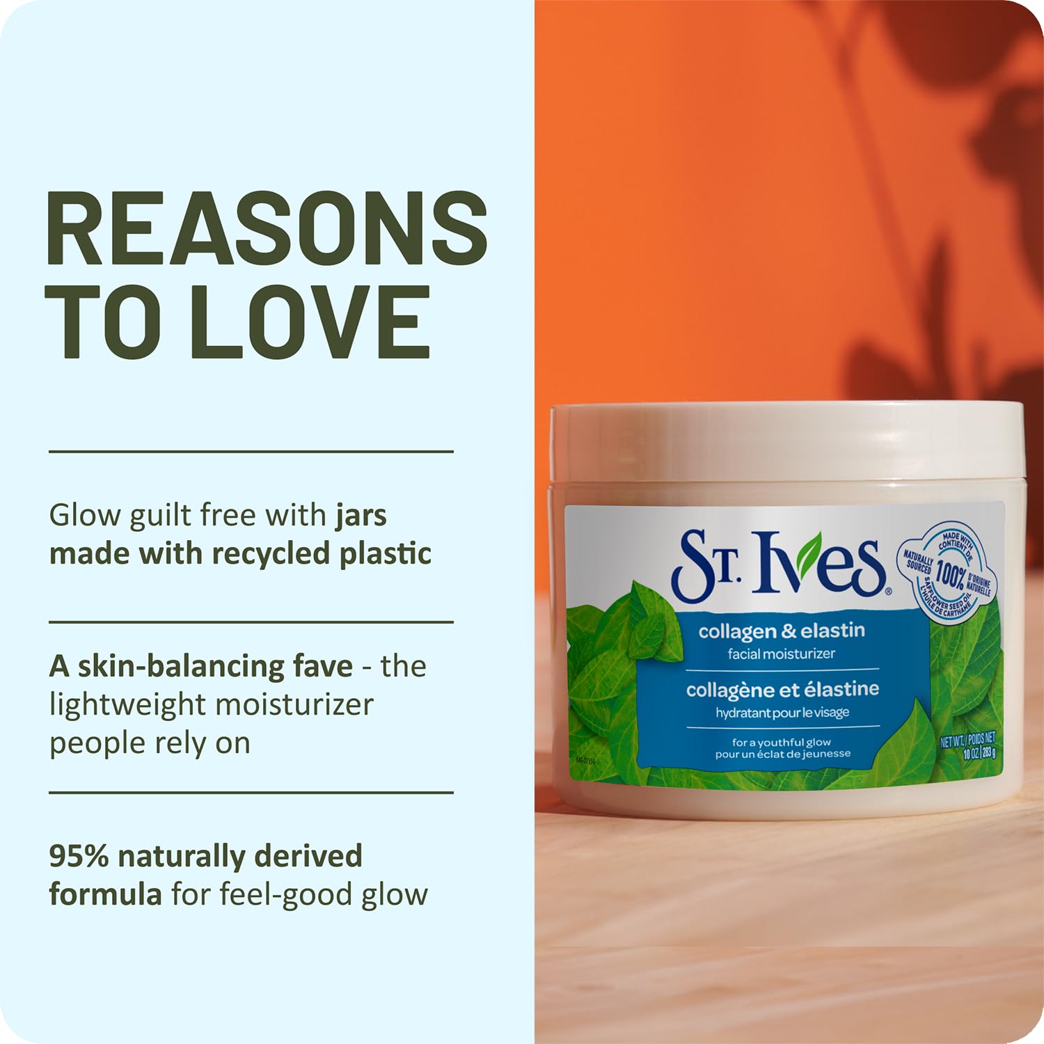 St. Ives jar on a nightstand representing nighttime hydration benefits