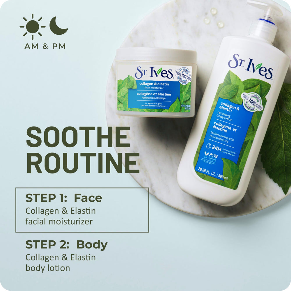 St. Ives four pack lined up to show value and multiple placement benefit