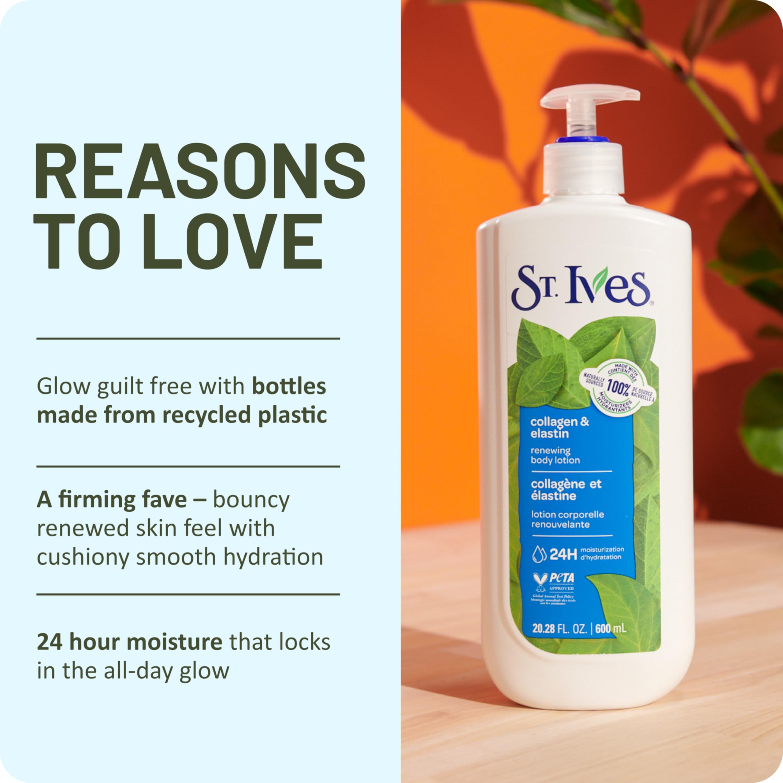 St. Ives hand application before and after demonstrating softer skin benefit