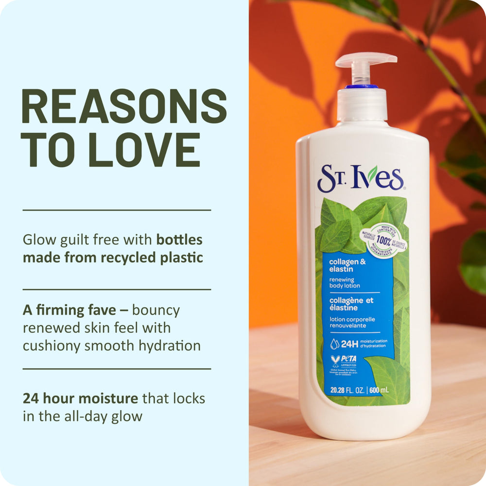 St. Ives hand application before and after demonstrating softer skin benefit