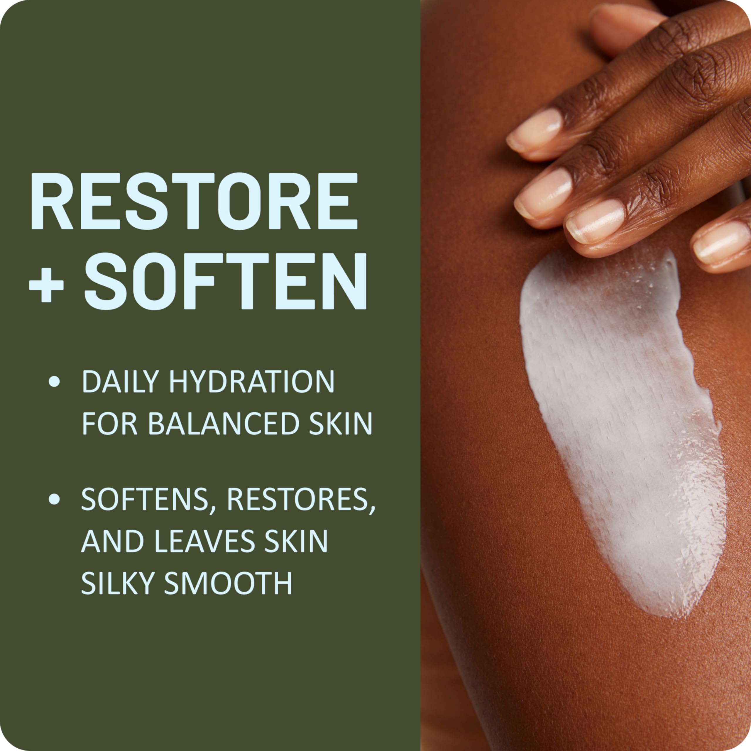 St. Ives open bottle pour showing lotion consistency for smooth coverage benefit