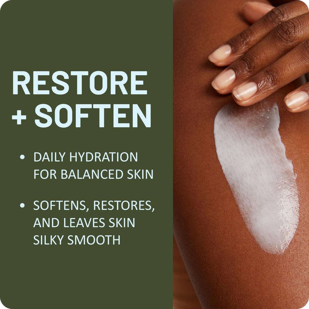 St. Ives open bottle pour showing lotion consistency for smooth coverage benefit