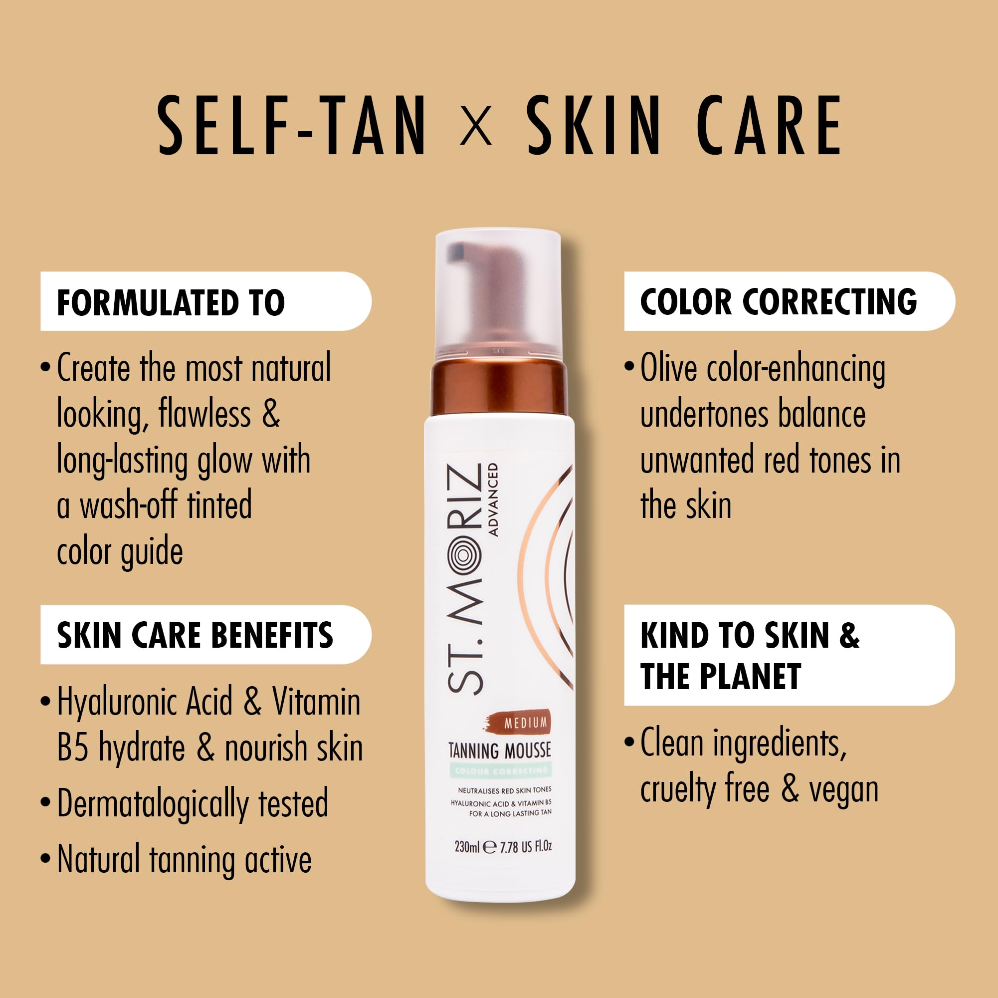 ST. MORIZ close-up foam texture demonstrating lightweight blendability benefit