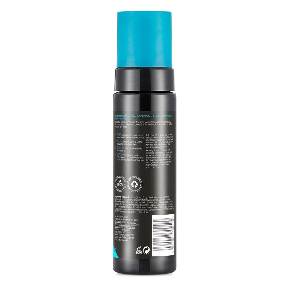 St.Tropez mousse foam close-up displaying lightweight texture for smooth application