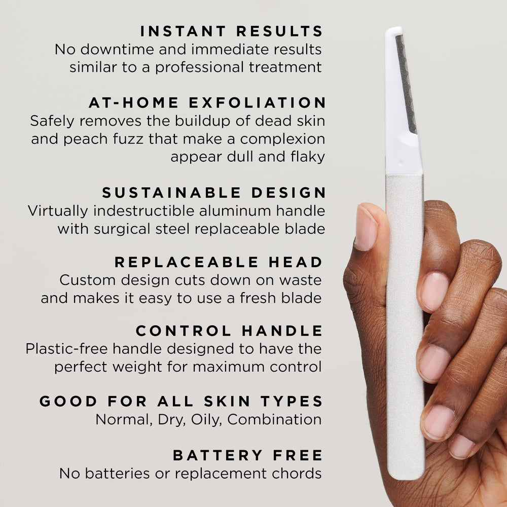StackedSkincare blades on bathroom counter in lifestyle setting for routine readiness