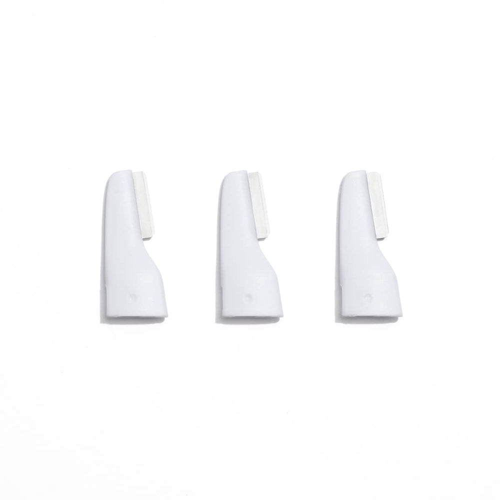 StackedSkincare refill blades pack front showing three blades, ready-to-replace convenience