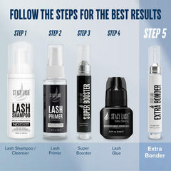 STACY LASH applied along lash line to improve bond retention