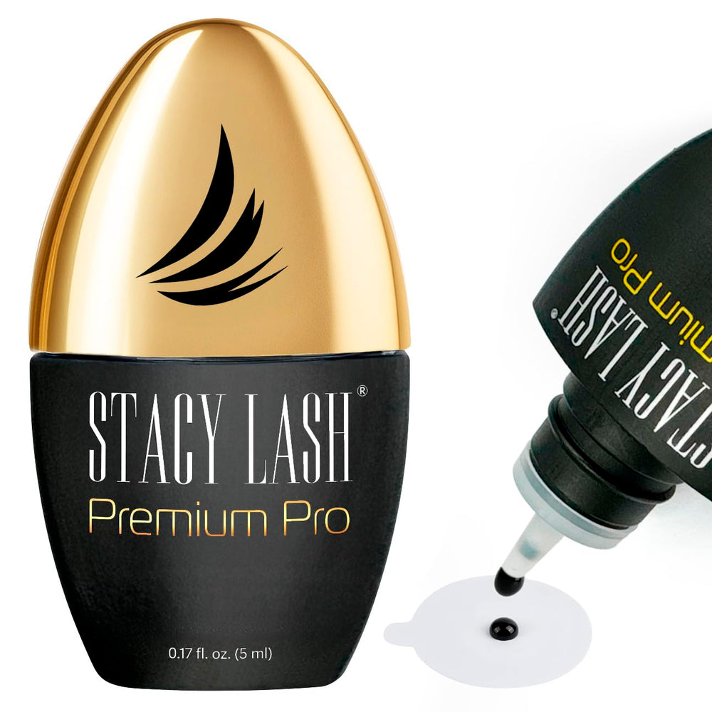STACY LASH front packaging showing 5ml bottle and professional branding for salon use