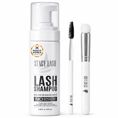 STACY LASH front packaging showing bottle and included brush for clear identification and convenience