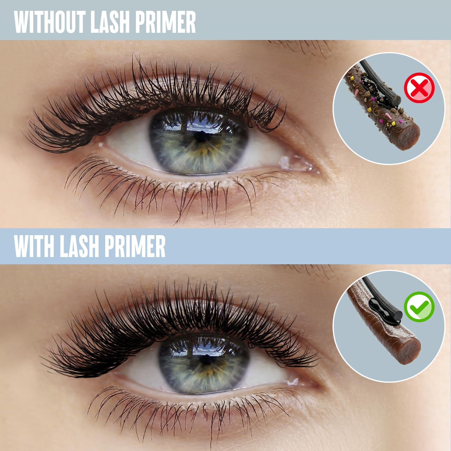 STACY LASH label close-up displaying product info and salon-grade formula