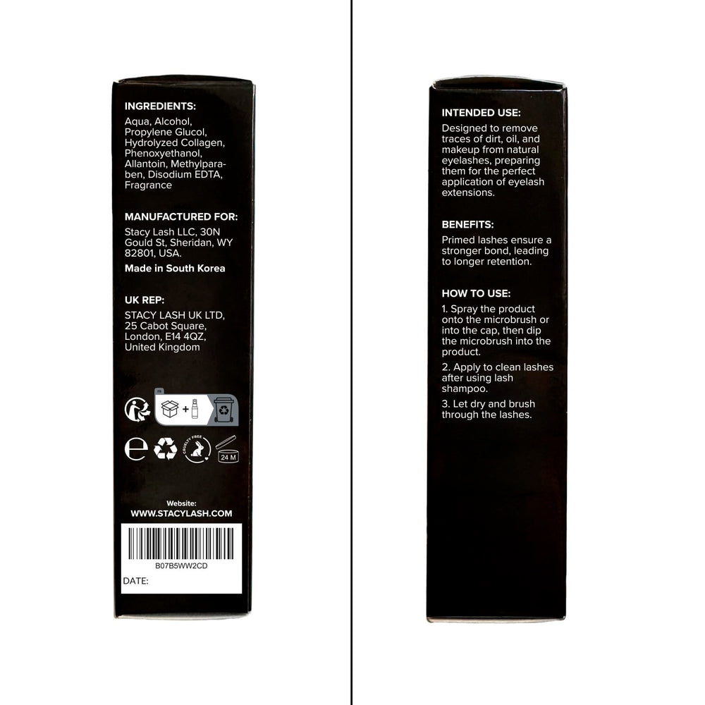 STACY LASH bottle in a salon setting illustrating professional use benefits