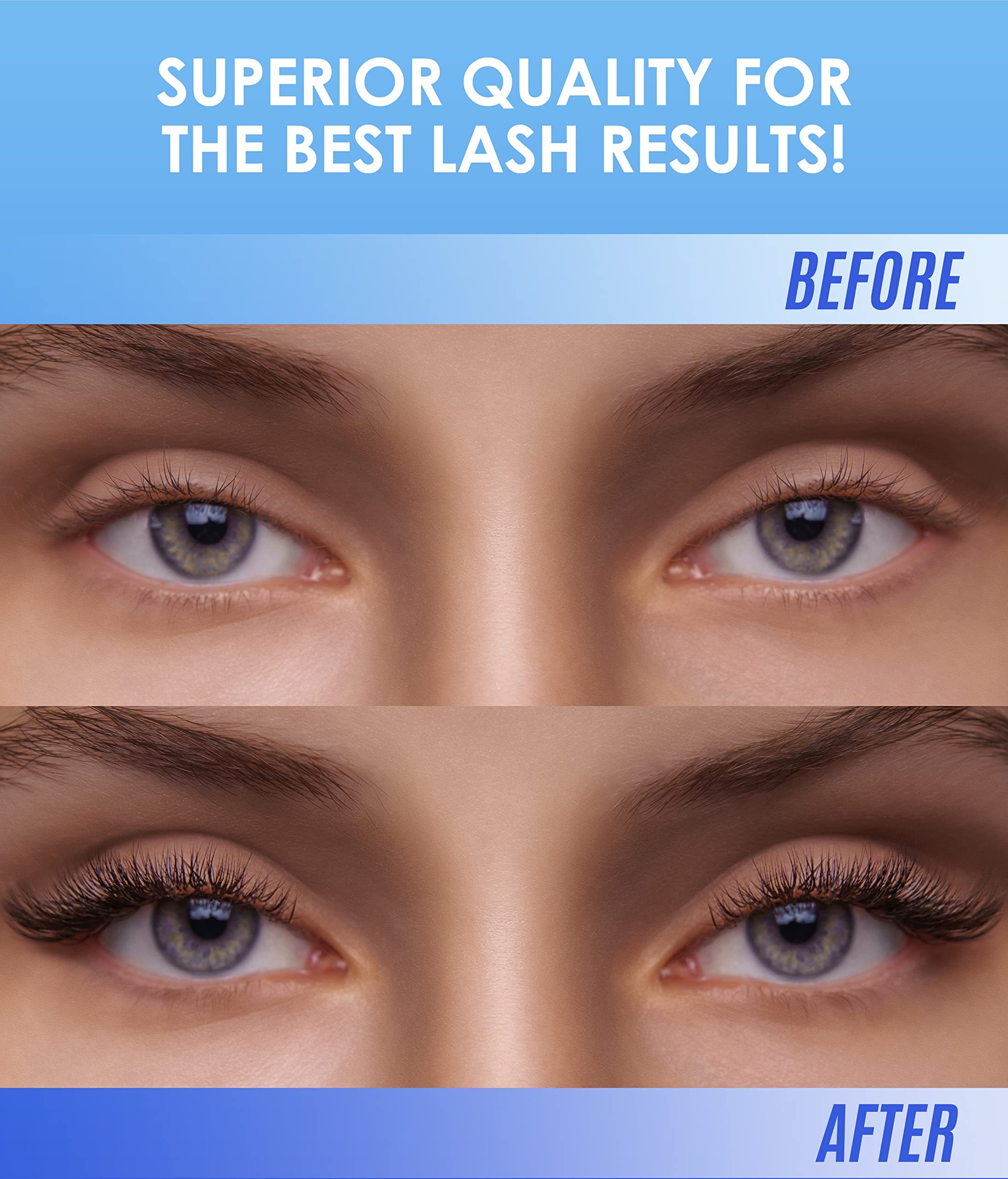 STACY LASH packaging with tools organized for professional use