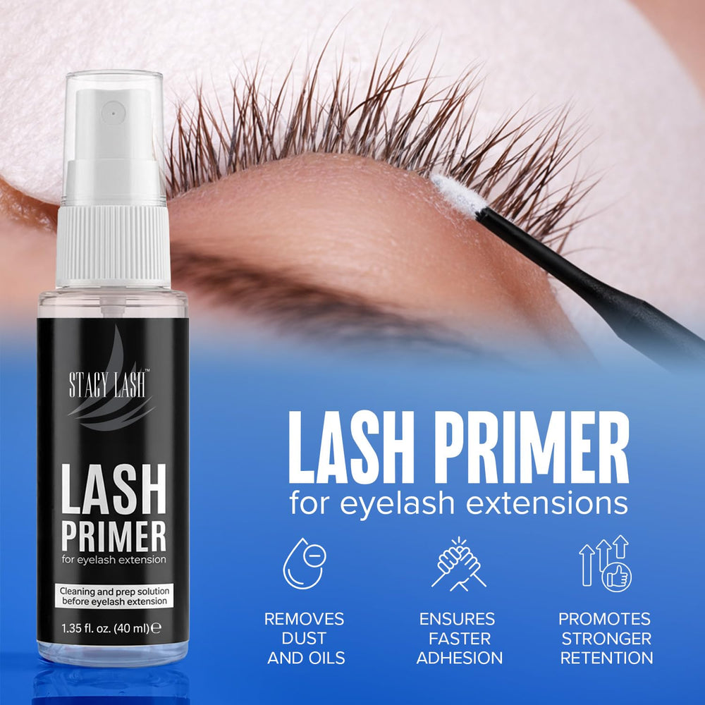 STACY LASH spray top detail highlighting secure cap and freshness preservation