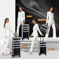 Stagiant telescopic handle and wheels enabling easy smooth transport