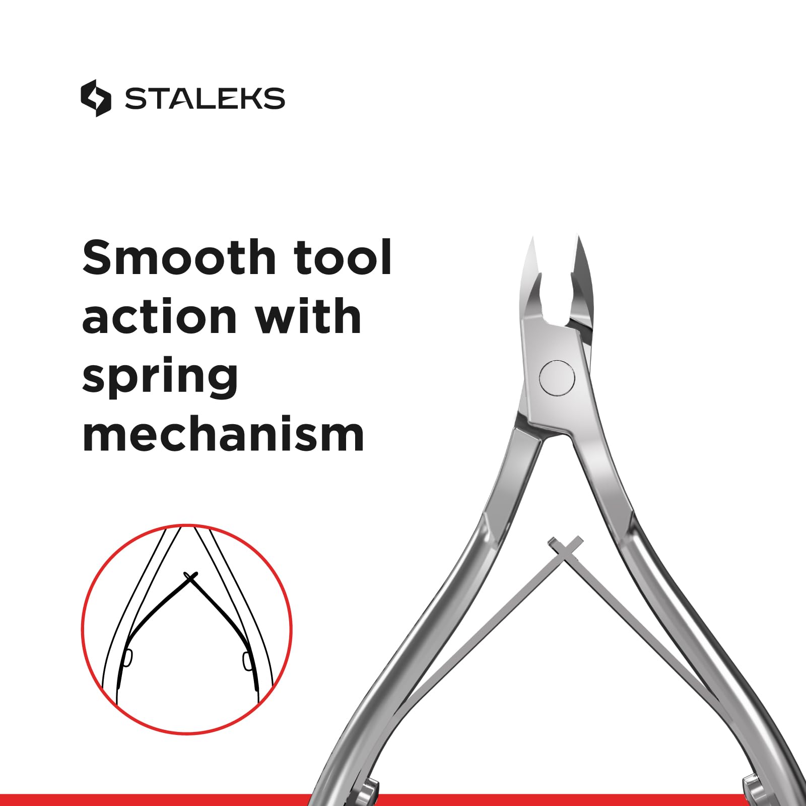 Staleks size comparison with ruler showing 5 mm cutting length clarity