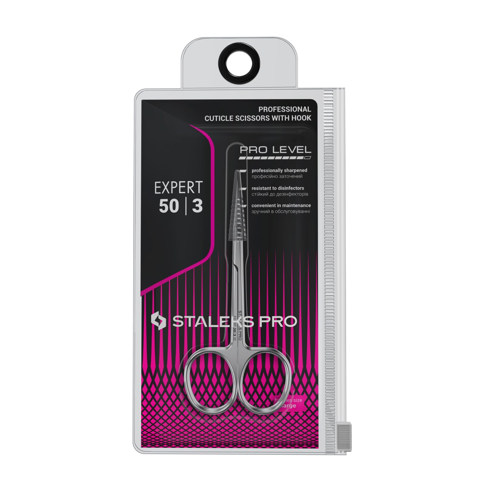 Staleks packaged near autoclave icon signaling sterilization compatibility