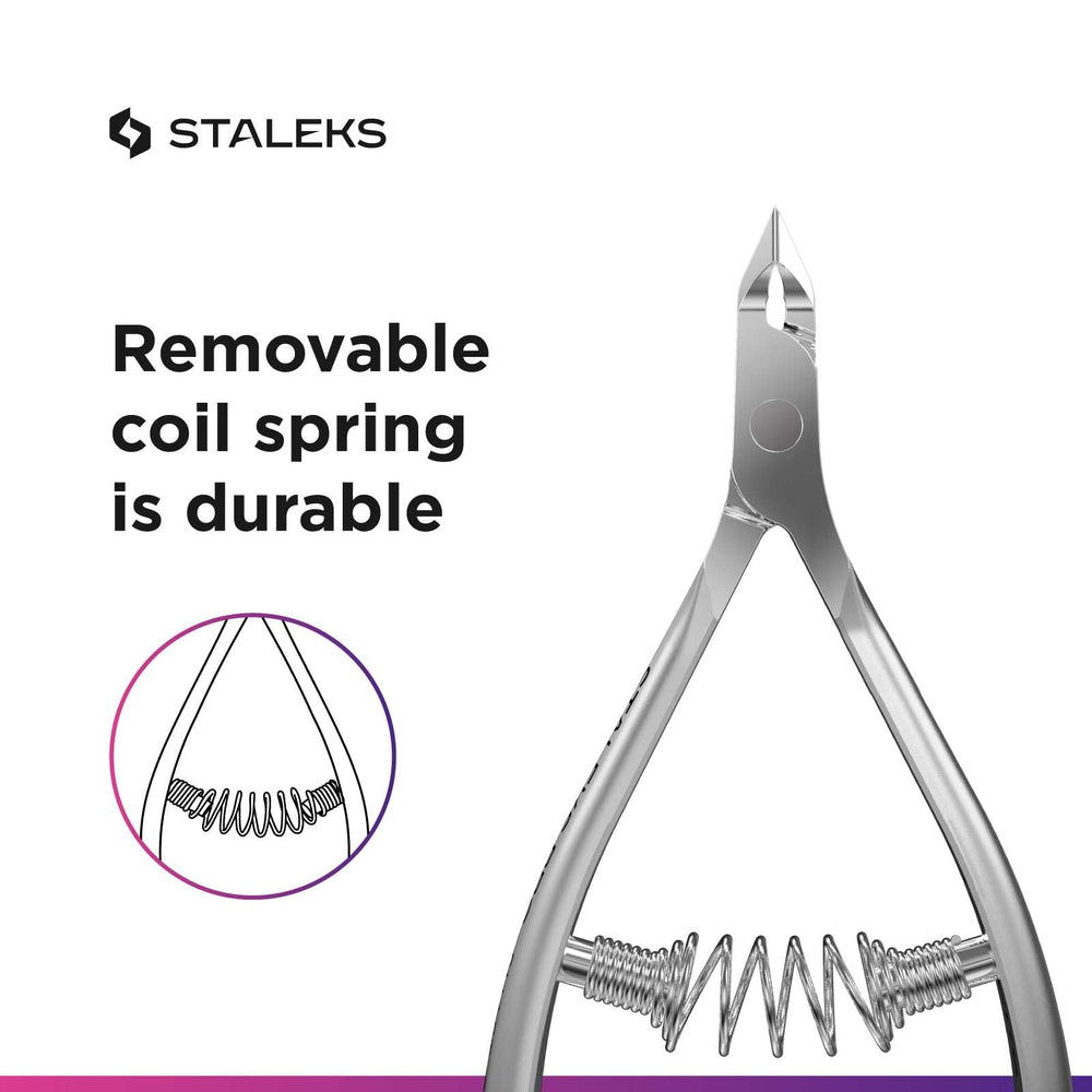 Staleks handle texture and satin finish for comfortable grip