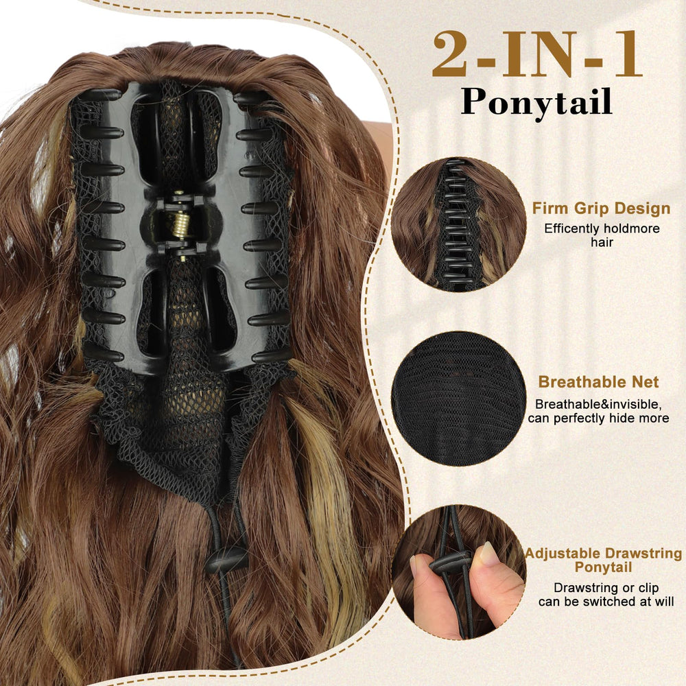 Stamped Glorious curly-wavy fiber texture highlighting natural-looking waves