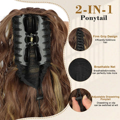 Stamped Glorious curly-wavy fiber texture highlighting natural-looking waves